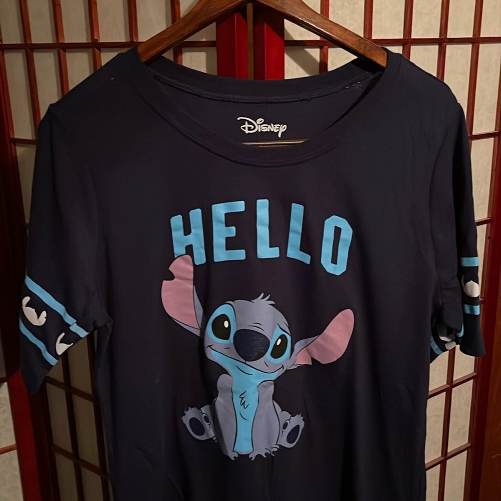 Disney Lilo & Stitch Children’s XXL Navy Blue Short Sleeve T-Shirt!